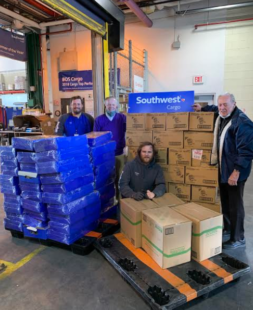 Southwest Airlines donated food to to the Mary Ann Brett Food Pantry in Dorchester
